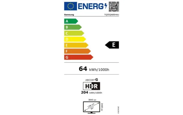 SAMSUNG Téléviseur UHD 4K SA TQ55QN80HAUXXC